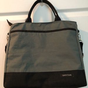Grey/ Black Nylon Handbag &Shoulder Strap